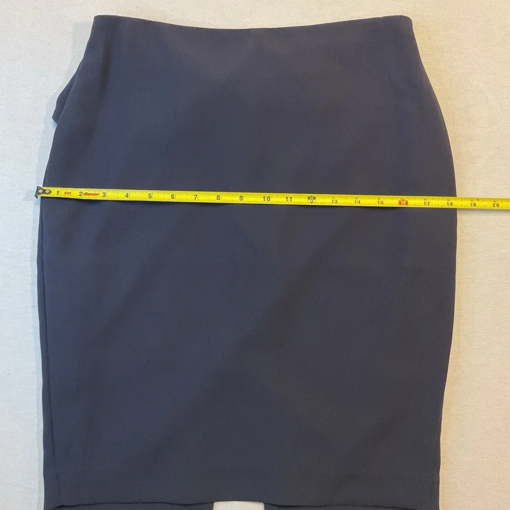 Express Women's Navy Blue Pencil Straight Skirt w/Bow &‎ Zipper on Back